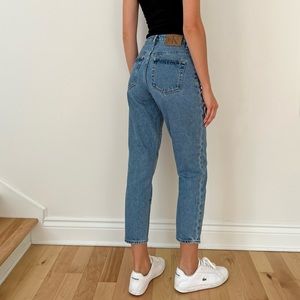 Calvin Klein light blue cropped jeans